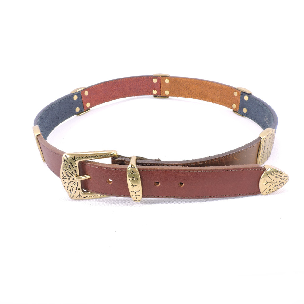 Vtg 1991 Brighton Leather Belt Women's Size Large